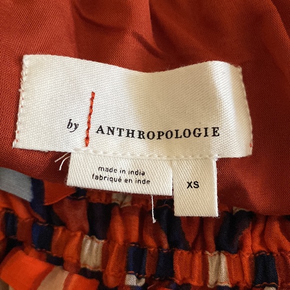 Anthropologie Flowy Abstract Midi Skirt - Picture 8 of 11